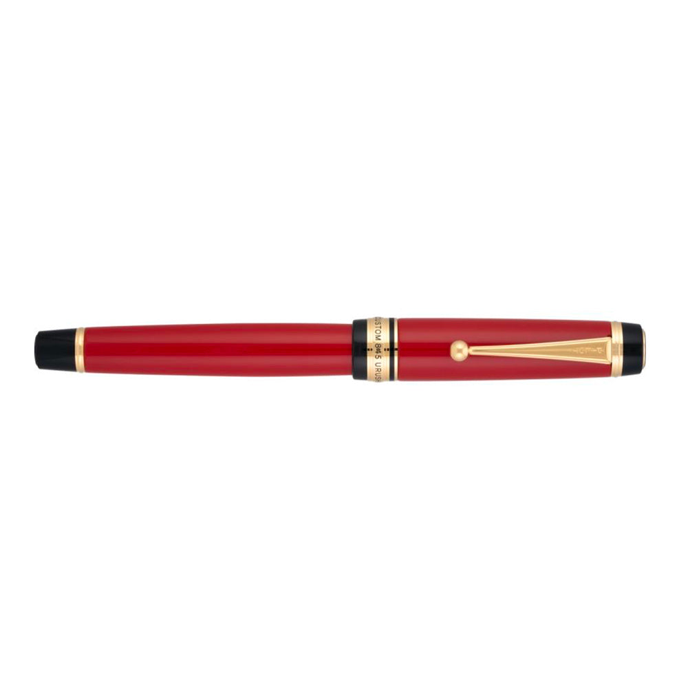 Pilot Custom 845 Urushi Fountain Pen - Vermillion Red with Gold Trim