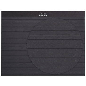 Rhodia PAScribe #19 Top Staplebound Calligraphy Pad with Black Paper