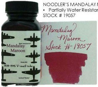 Noodler's Mandalay Maroon (3oz) Bottled Ink