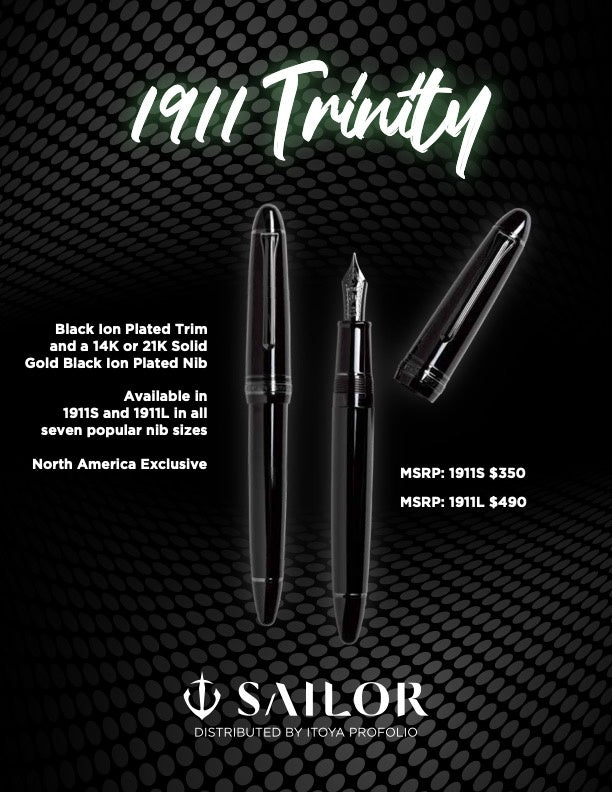 Sailor 1911L Fountain Pen - Trinity (Discontinued)