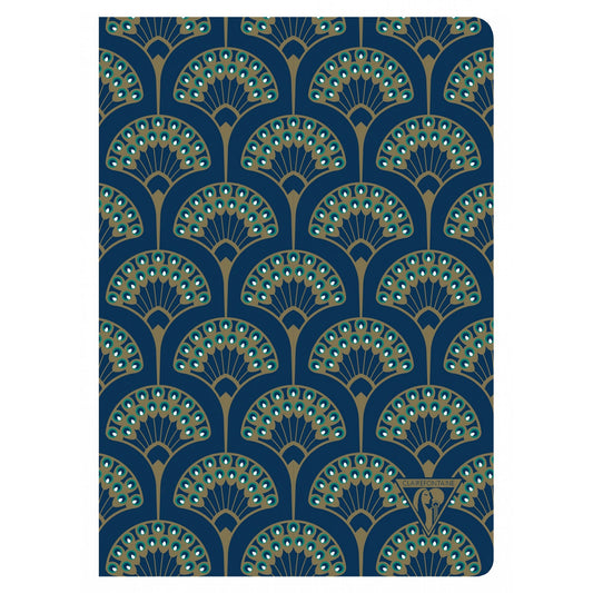 Clairefontaine #192236 Neo Deco Lined A5 Notebook (6 x 8.25) - Peacock