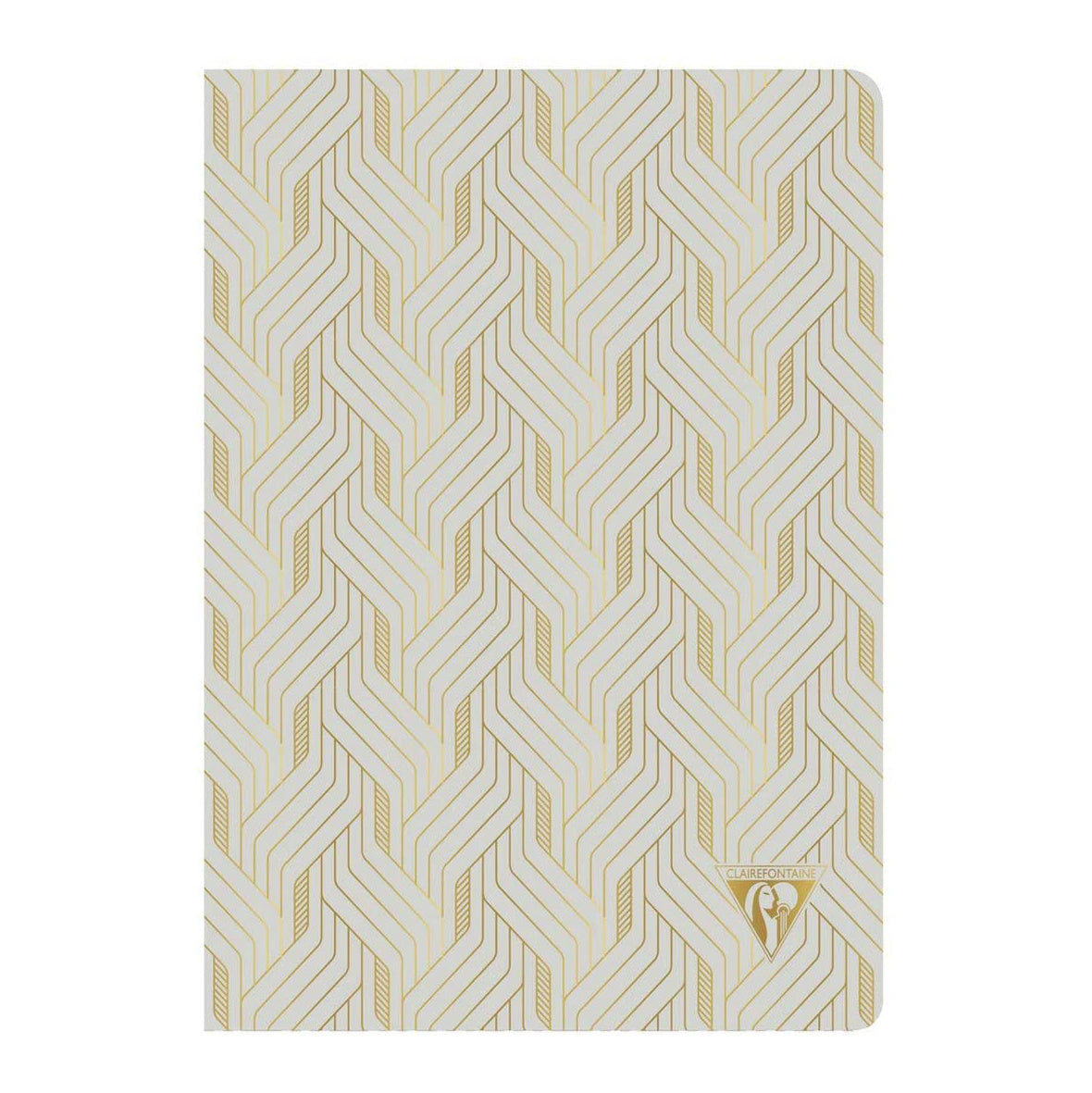 Clairefontaine #193636 Neo Deco Lined A5 Notebook (6 x 8.25) - Pearl