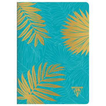 Clairefontaine #194136 Neo Deco Lined A5 Notebook (6 x 8.25) - Turquoise
