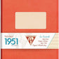 Clairefontaine #195146 Collection 1951 Lined Clothbound Notebook (5.75 x 8.25) (Assorted)
