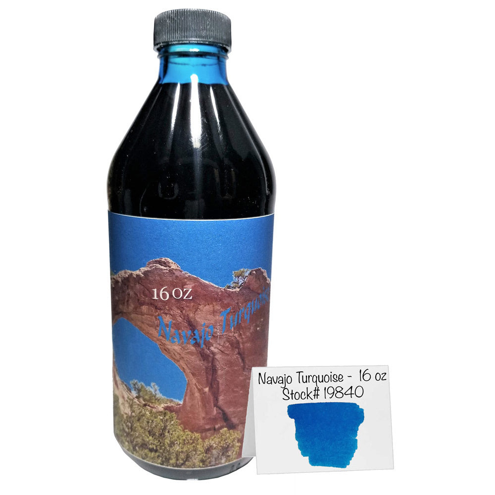 Noodler's Turquoise on the Mesa Bottled Ink - 16oz