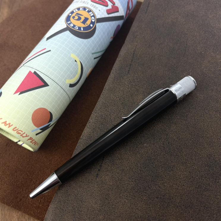 Retro 51 Tornado Classic Lacquer Rollerball - Brown with Chrome Trim