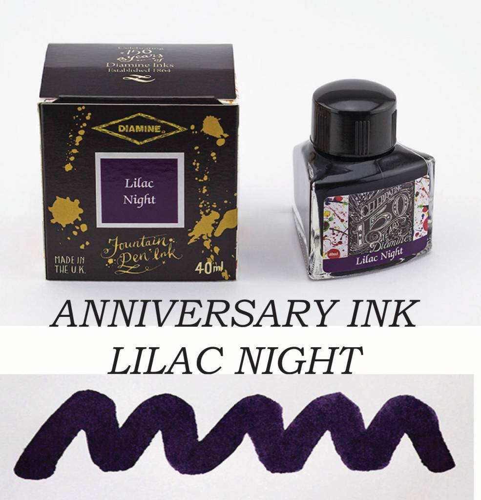 Diamine Lilac Night (40ml) Bottled Ink - 150th Anniversary