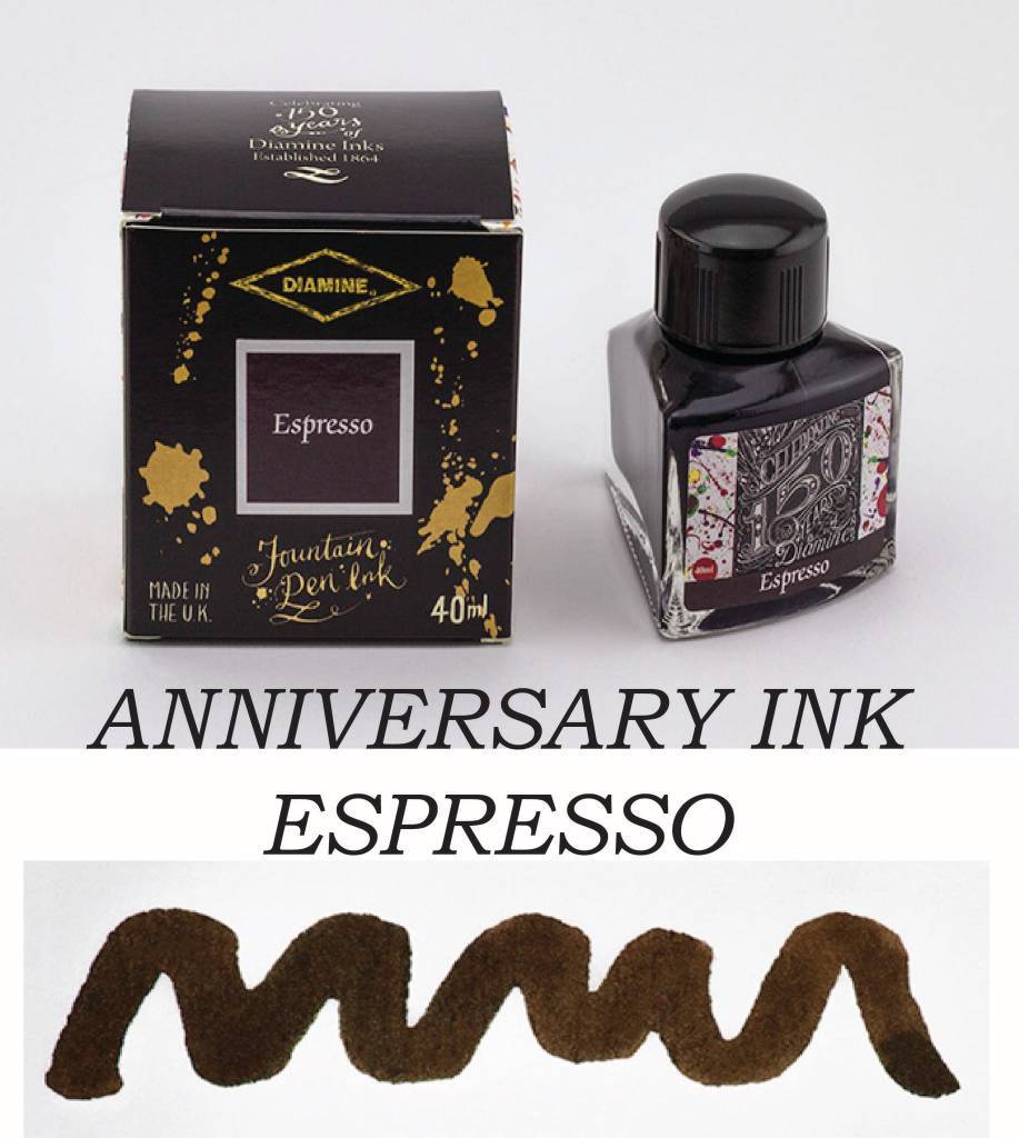 Diamine Espresso (40ml) Bottled Ink - 150th Anniversary