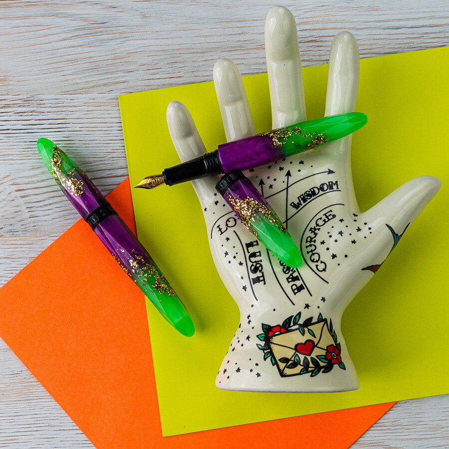 BENU Briolette Fountain Pen - Luminous Neon (Luminescent)
