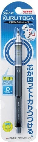 Uni-ball Kuru Toga Standard .3mm Mechanical Pencil - Black