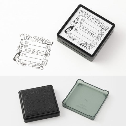 Midori Paintable Pre-Inked Stamp - My Favorite