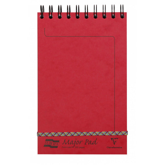 Clairefontaine #4611Z Europa Major Lined Notepad (5 x 8.125) - Red