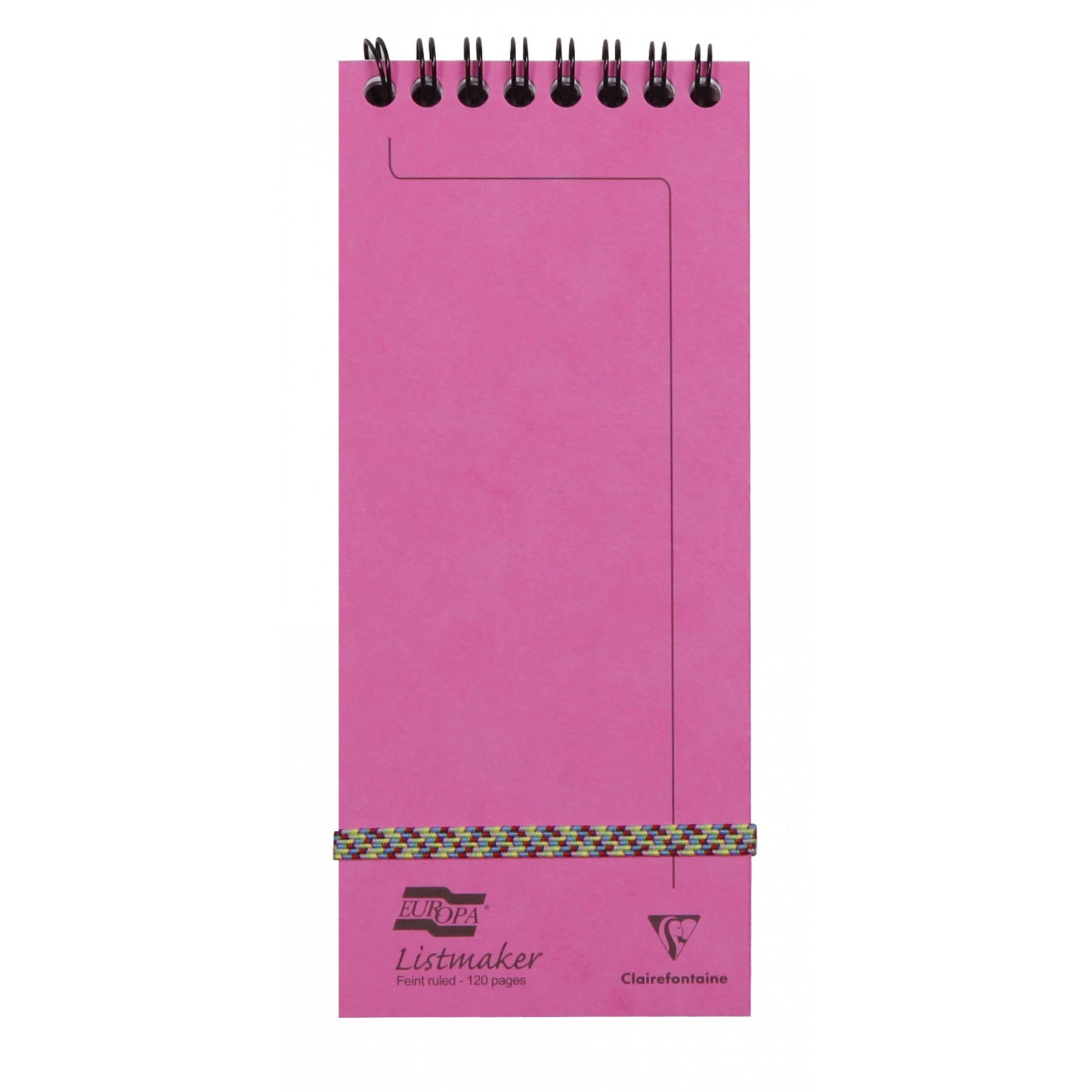 Clairefontaine #482/1111Z Europa Listmaker Lined Notepad (3 x 7) - Pink