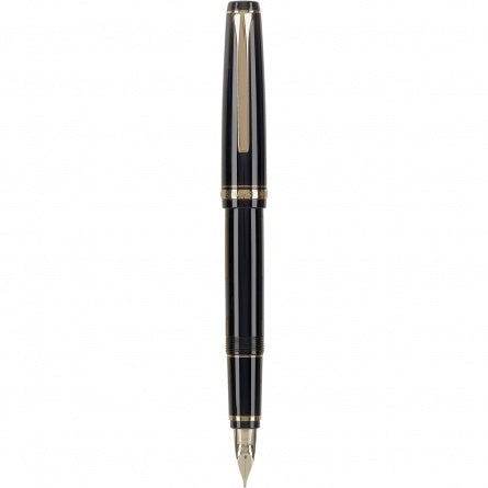 Pilot Falcon Fountain Pen - Black with Gold Trim