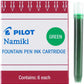 Pilot Namiki Fountain Pen Ink Cartridges - Green