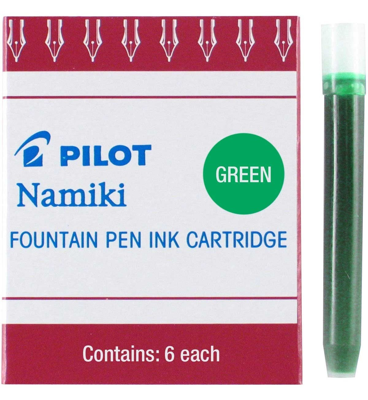 Pilot Namiki Fountain Pen Ink Cartridges - Green