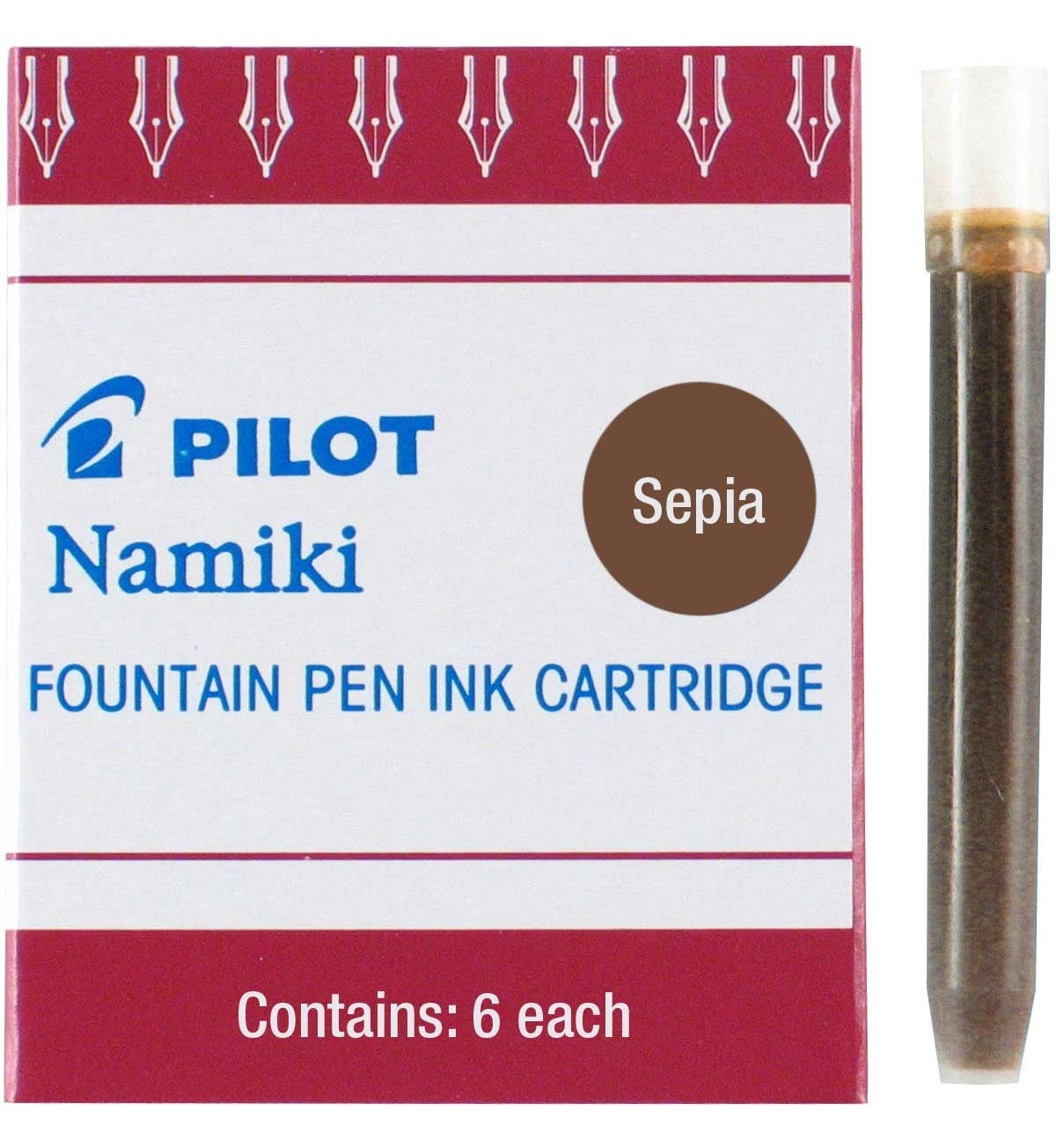 Pilot Namiki Fountain Pen Ink Cartridges - Sepia