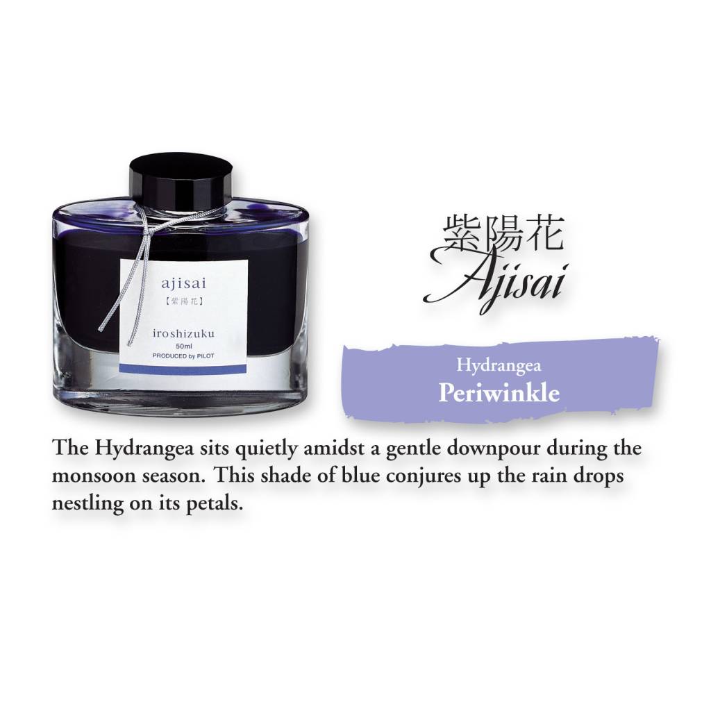 Pilot Iroshizuku Bottled Ink - Ajisai Hydrangea (50ml)