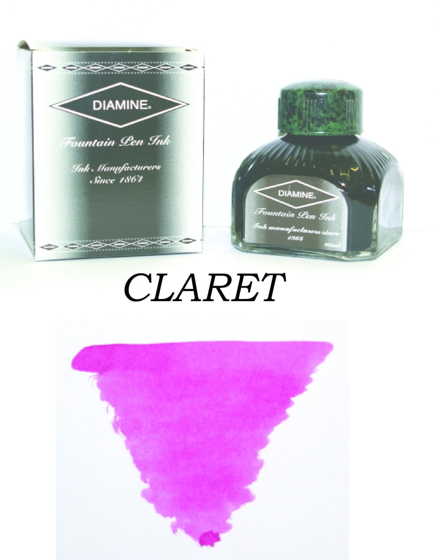 Diamine Claret (80ml) Bottled Ink
