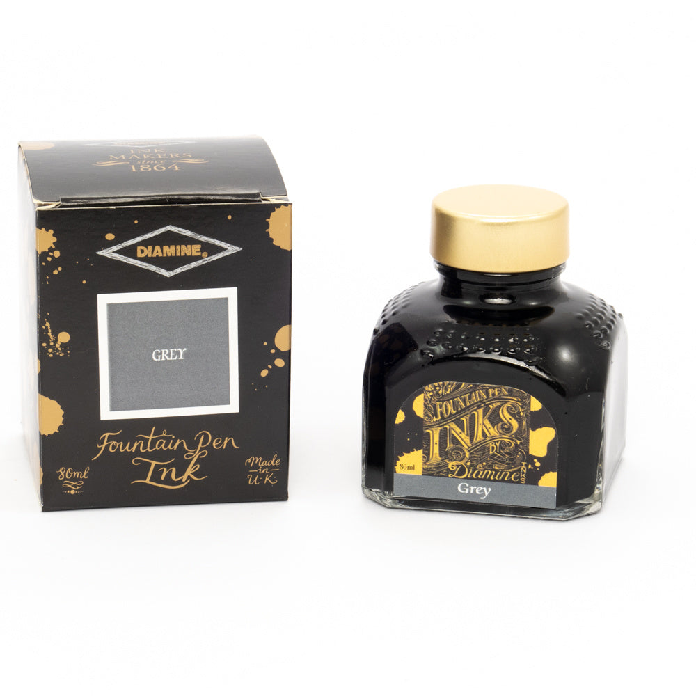 Diamine Grey (80ml) Bottled Ink