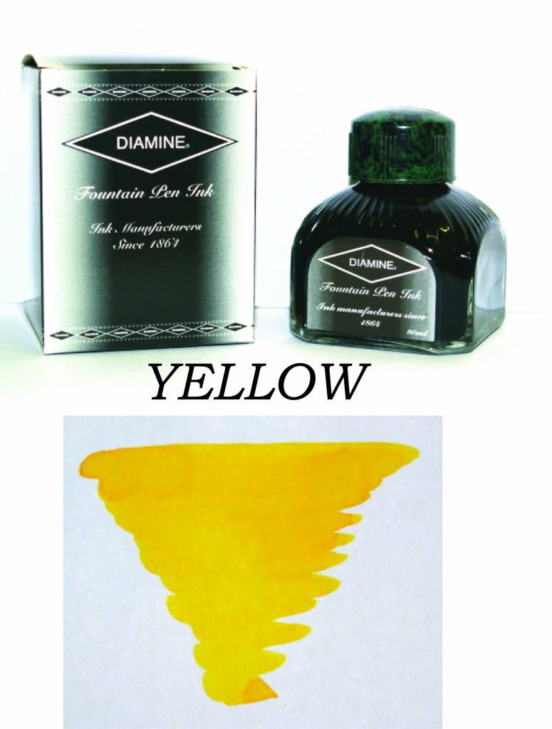 Diamine Yellow (80ml) Bottled Ink
