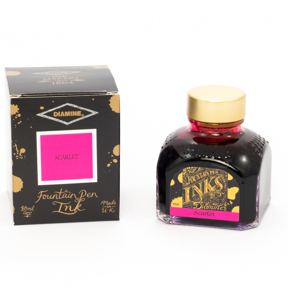 Diamine Scarlet (80ml) Bottled Ink