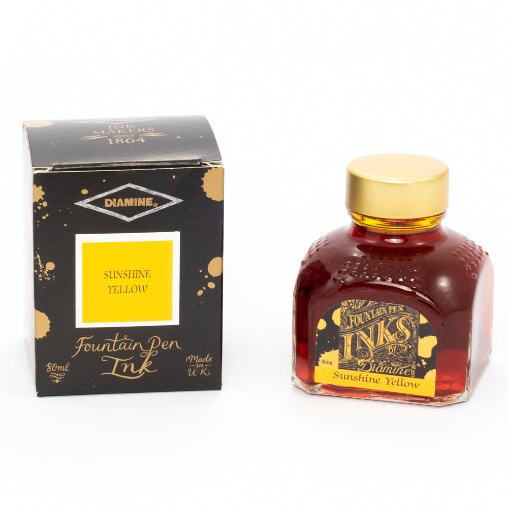 Diamine Sunshine Yellow (80ml) Bottled Ink