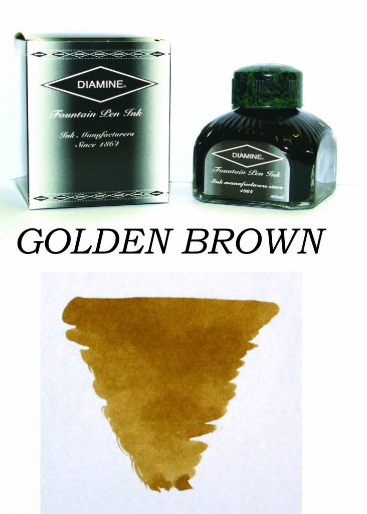 Diamine Golden Brown (80ml) Bottled Ink