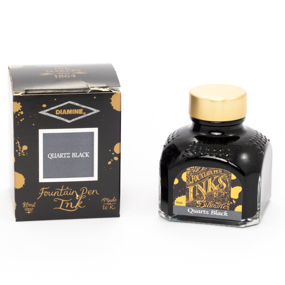Diamine Quartz Black (80ml) Bottled Ink