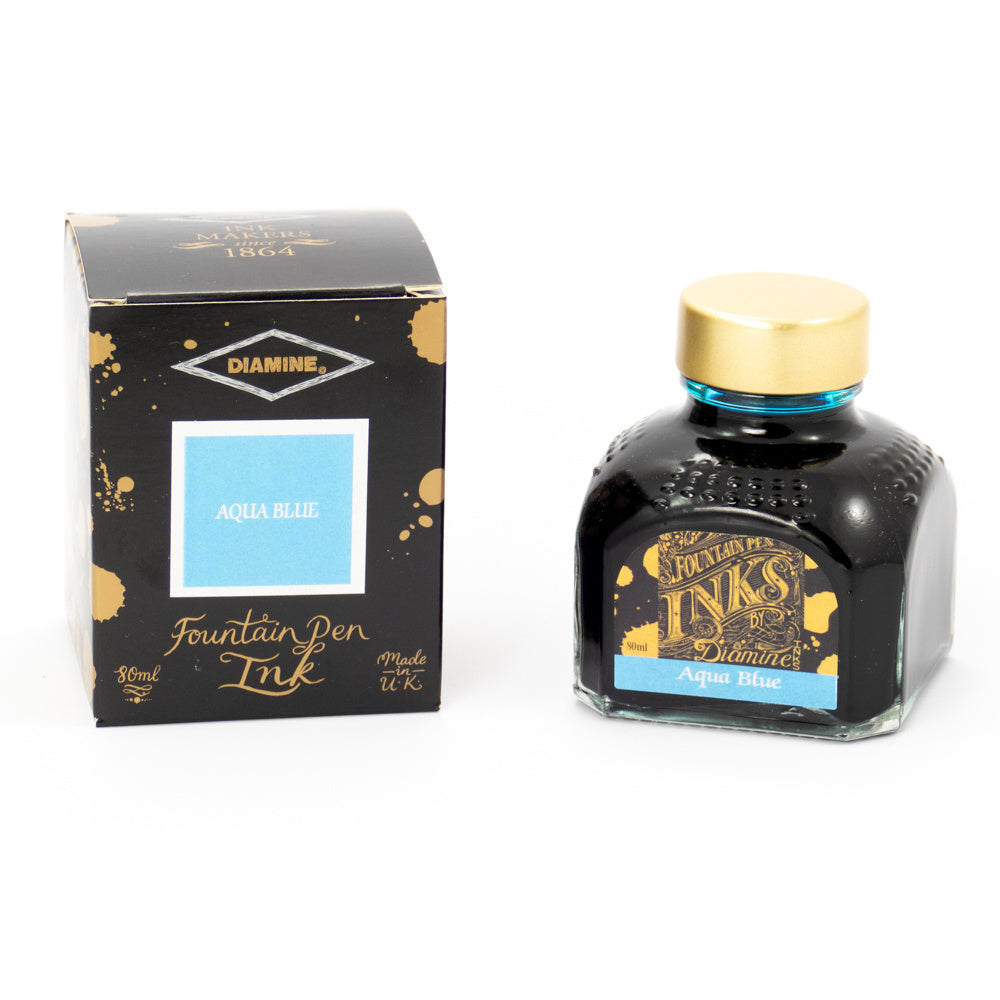 Diamine Aqua Blue (80ml) Bottled Ink