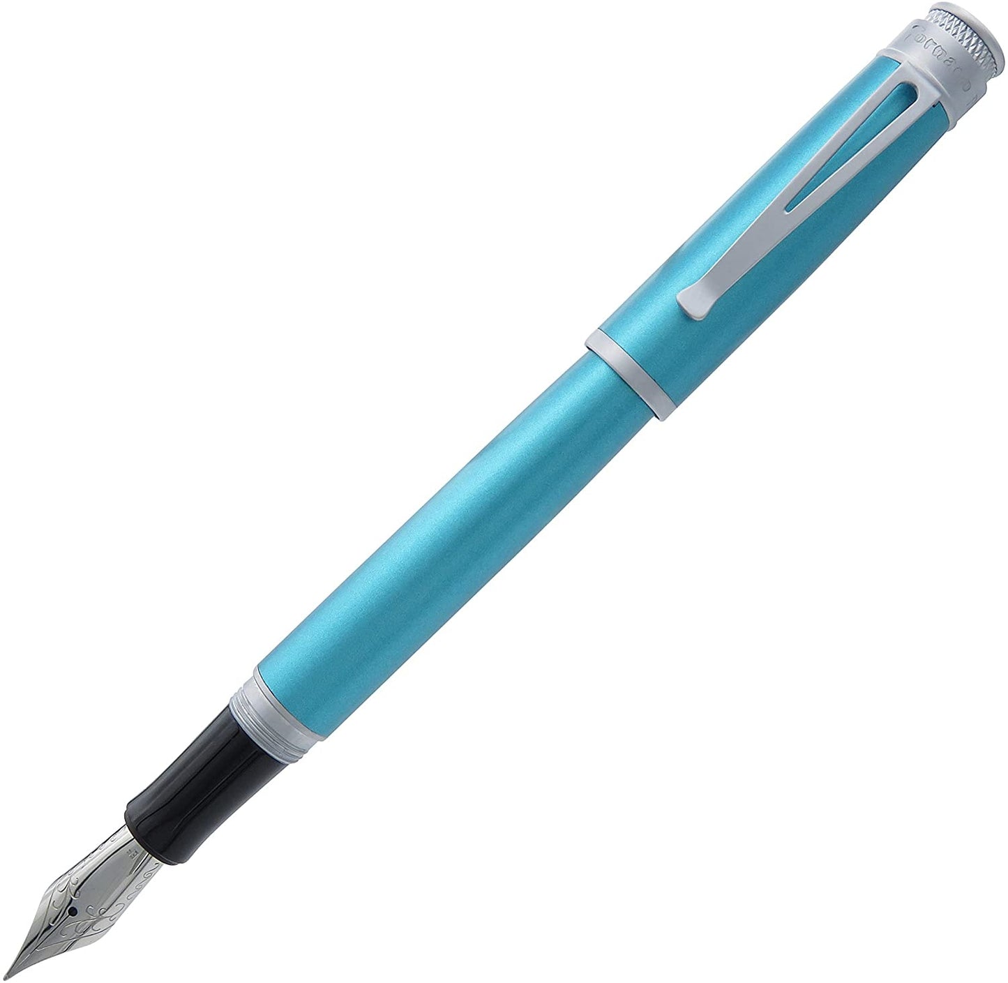 Retro 51 Tornado Fountain Pen - Frosted Metallic Aquamarine (Discontinued)