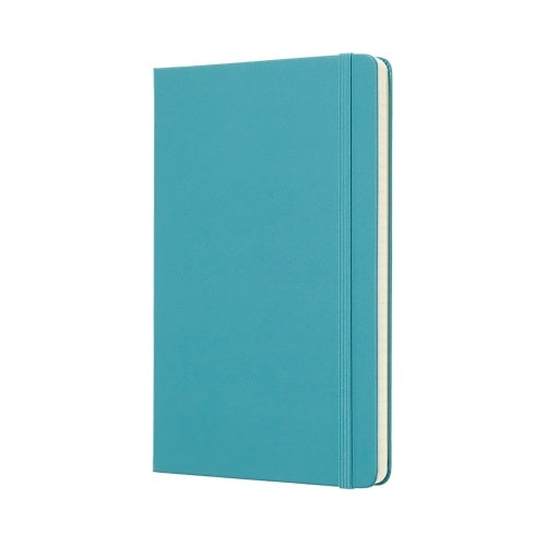 Moleskine Classic Colored Softcover Large Plain Notebook - Reef Blue