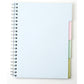 Clairefontaine #8139 Multi-Subject Graph Wirebound Notebook 4 Tabs (8.25 x 11.75) (Assorted)