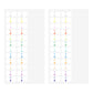 Midori Chiratto Index Label - Small Numbers (Colored)