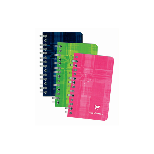 Clairefontaine #8586 Classic Lined Wirebound Notebook (3 x 4) (Assorted)