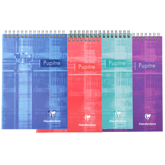 Clairefontaine #8666 Classic Lined Top Wirebound Notebook (5.75 x 8.25) (Assorted)