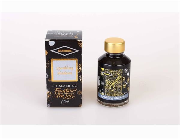Diamine Sparkling Shadows (50ml) Bottled Ink (Shimmering Gold)