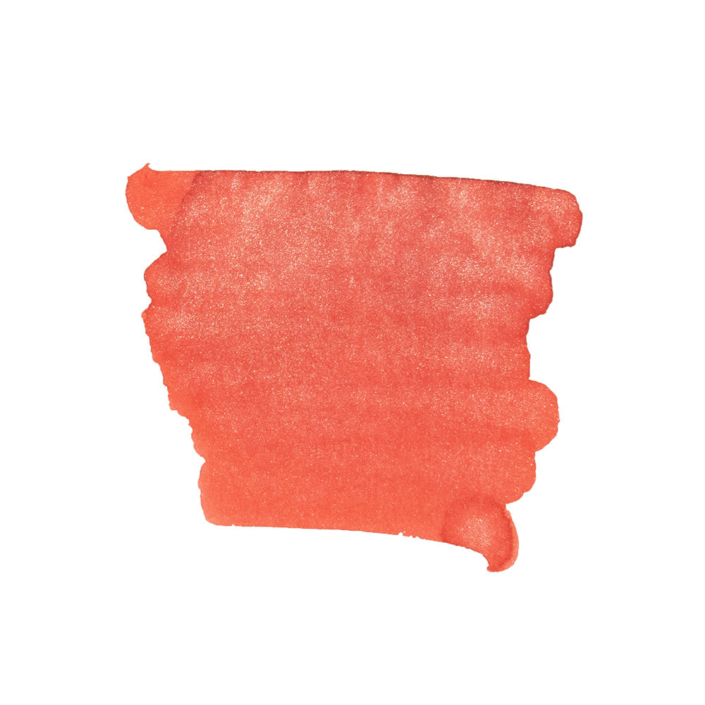 Diamine Firestorm Red (50ml) Bottled Ink (Shimmering Silver)