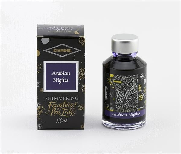 Diamine Arabian Nights (50ml) Bottled Ink (Shimmering Silver)