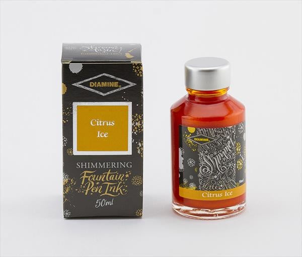 Diamine Citrus Ice (50ml) Bottled Ink (Shimmering Silver)