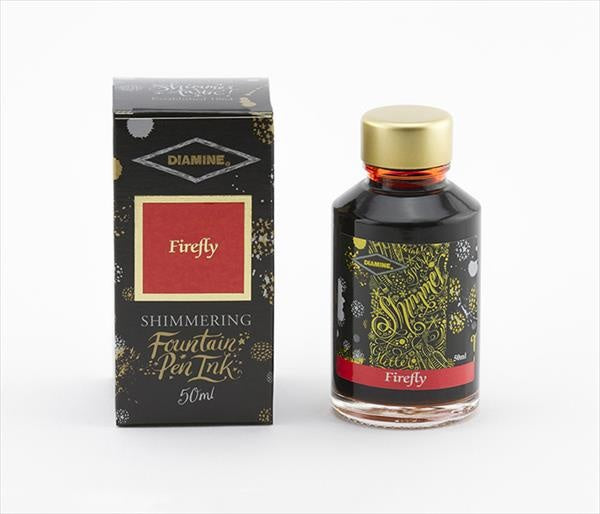 Diamine Firefly (50ml) Bottled Ink (Shimmering Gold)