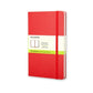 Moleskine Classic Colored Pocket Plain Hardcover Notebook - Red