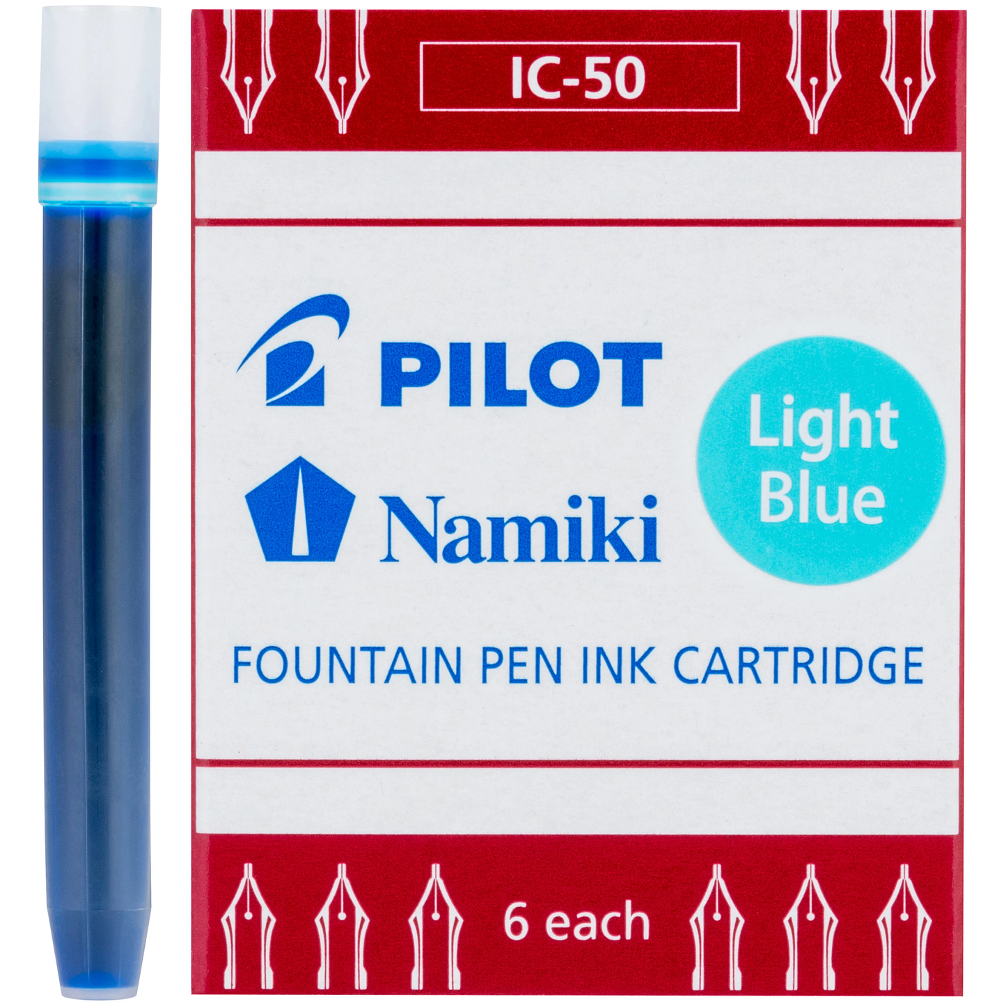 Pilot Namiki Fountain Pen Ink Cartridges - Light blue