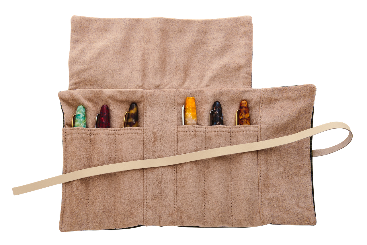 Esterbrook Pen Roll (6-Slot) - Tan