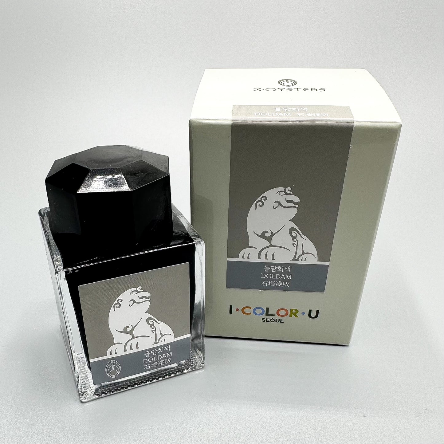 3 Oysters Doldam Grey (38ml) Bottled Ink (I-Color-U)