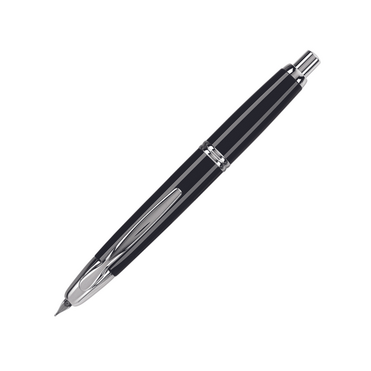 Pilot Vanishing Point Fountain Pen - Black with Rhodium Trim