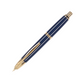 Pilot Vanishing Point Fountain Pen - Blue with Gold Trim