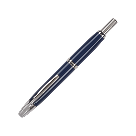 Pilot Vanishing Point Fountain Pen - Blue with Rhodium Trim