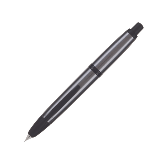 Pilot Vanishing Point Fountain Pen - Gun Metal with Black Matte Trim