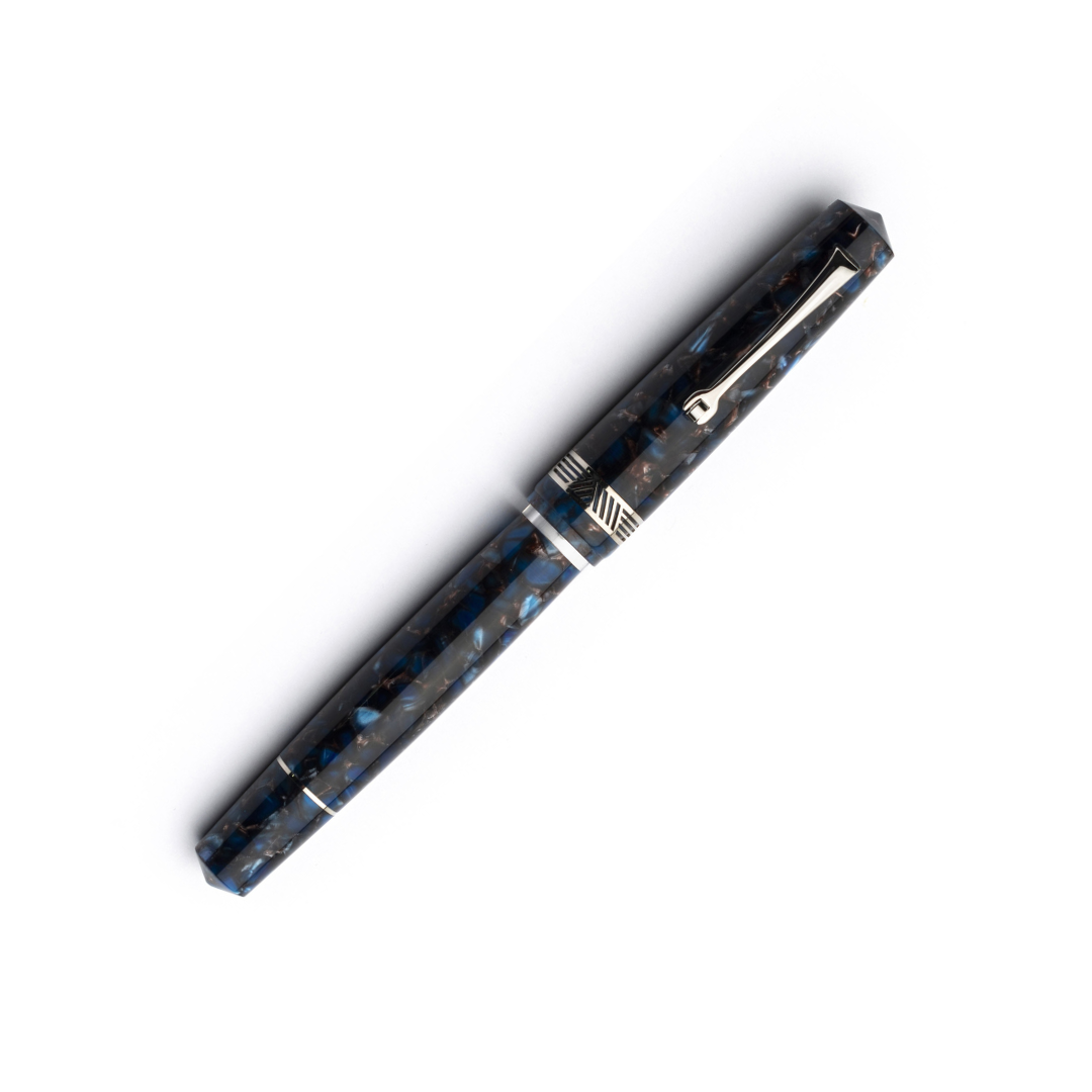 Leonardo Momento Magico Fountain Pen - Pietra Salata Silver Trim